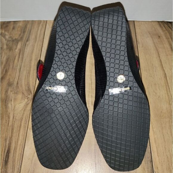 AMALFI BY RANGONI EGADI MONK-STRAP Moccassin Shoes Size: 5M Color Black - Picture 5 of 9